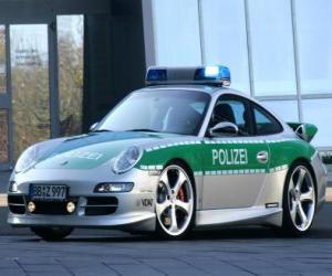 yapboz Polis arabası - Porsche 911 -